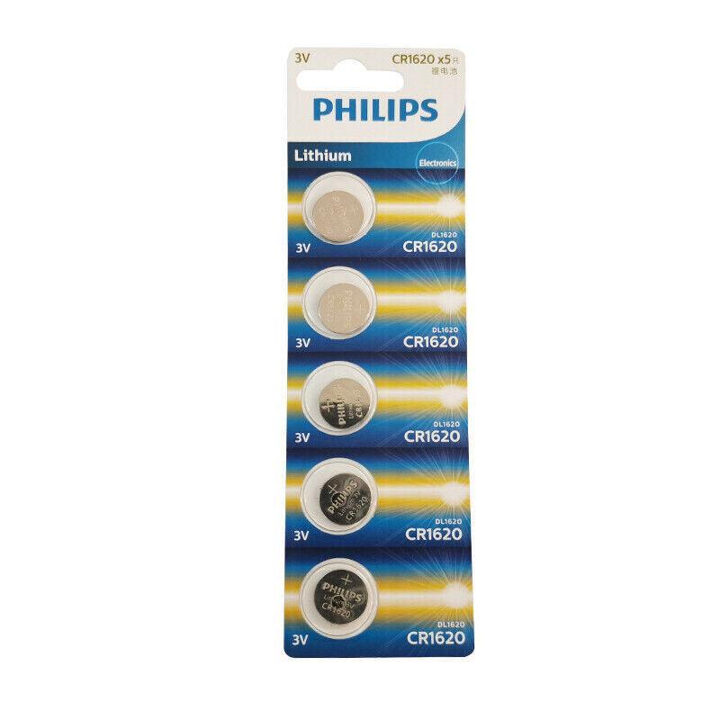 5-20Pcs Philips Cr1220 Cr1616 Cr1620 Cr1632 Cr2016 Cr2025 Cr2032 Button Battery - CR1620-10PCS