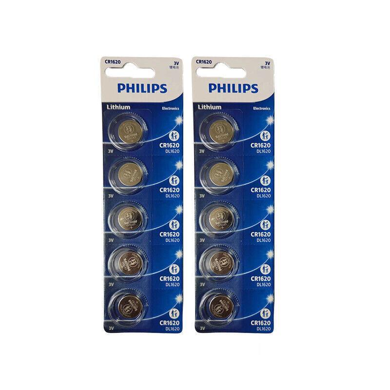 5-20Pcs Philips Cr1220 Cr1616 Cr1620 Cr1632 Cr2016 Cr2025 Cr2032 Button Battery - CR1620-5PCS