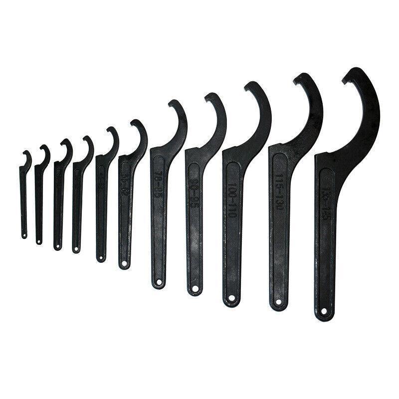 Adjustable C Spanner Hook Wrench Tool for Motorcycle Bike Repair 22 to 160mm - 150-160