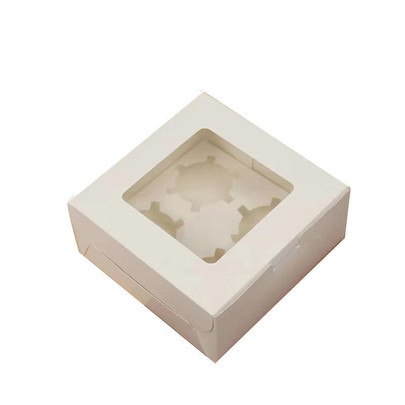 Cupcake Box Cases 1/2/4/8/12 Holes Window Face Cases Party Wedding Muffin Baking - 2 Holes 25PCS