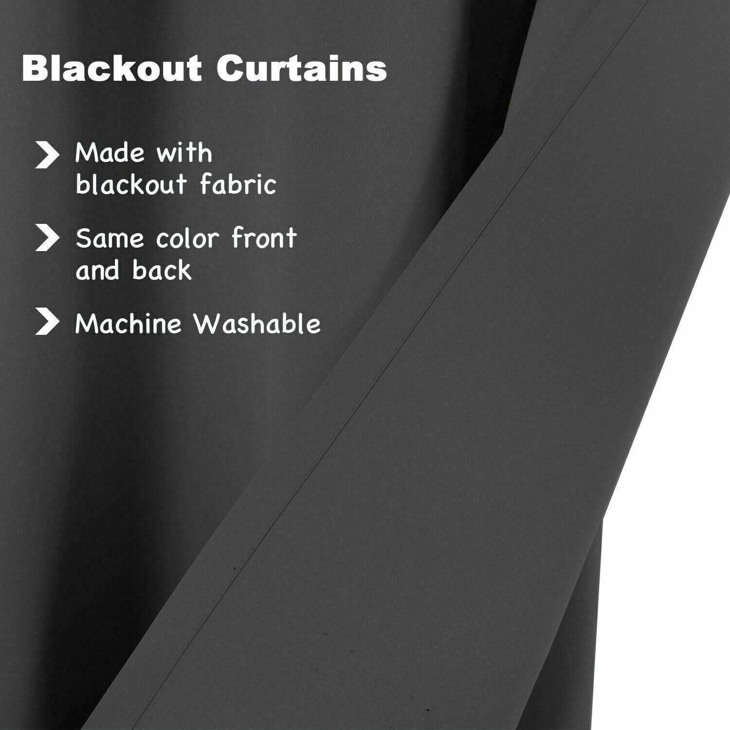 2pcs Semi Blackout Curtain Fabric Solid Colour Home Decor Drapes for Living Room - Yellow - 132x244cm