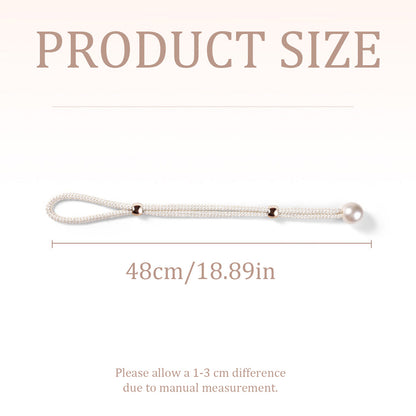Curtain Tiebacks Pearl Strap Set 3 Pairs Decorative Buckle Holder Rings Hooks - Grey