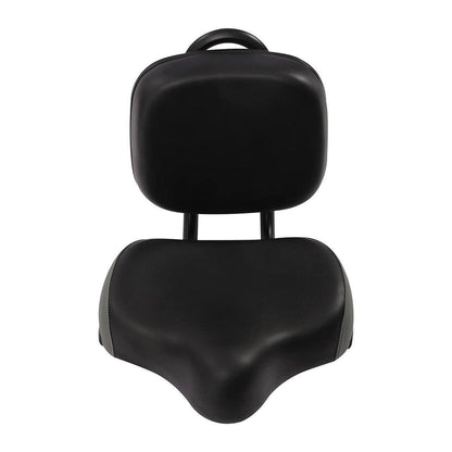 Electric Bicycle Tricycle Seat With Backrest Adjustable Comfortable Bike Seat - Black