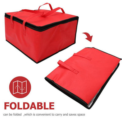 Pizza Delivery Bag Insulated Thermal Food Container Backpack Storage Insulated - Coffee