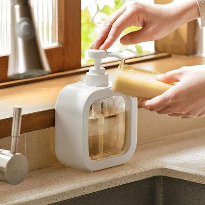 Plastic Pump Bottles For Bathroom Soap Shampoo Cream Lotion Dispenser Bottling - 300ML