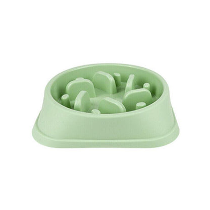 Dog-Bowl Dishes Slow-Feeder Large Pet-Eat Dogs Food-Nonslip Interactive - Pink