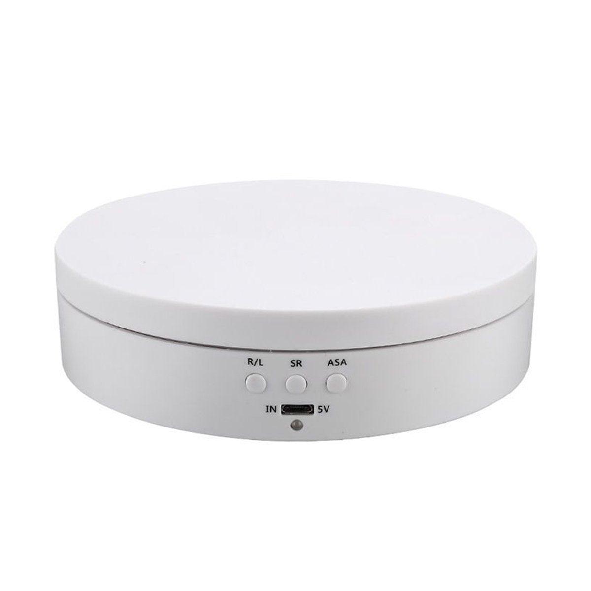360° Rotating Electric Turntable Display Stand Jewelry Photography Show Holder