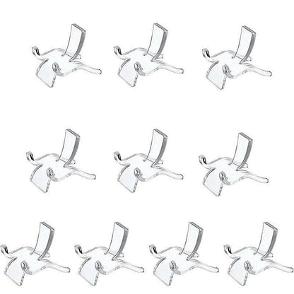 10pcs Acrylic Display Stands for Crystals Minerals Geodes Jewellery Ornament Holder - S 3.8X3X3.5cm