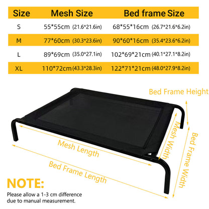 Heavy Duty Pet Raised Bed Elevated Trampoline Hammock Cat Dog Raised Deluxe - Replacement Mesh-L
