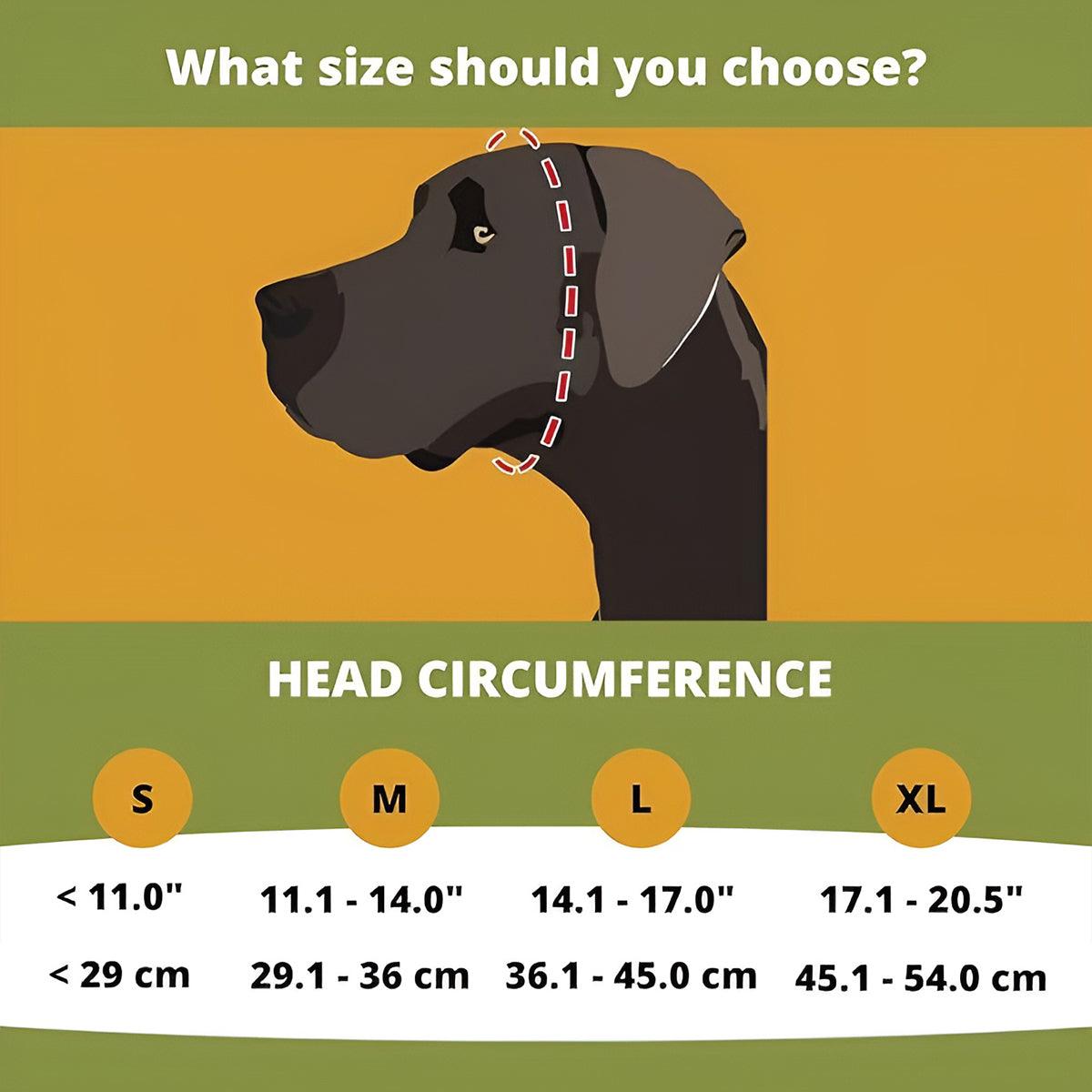 Black Adjustable Dog Ear Muffs Noise Reducing Pet Headwrap Protective Ear Cover - M