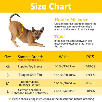 Male Dog Diapers Physiological Pants for Dogs Leakproof Diaper Pants Male Pets - M-10PCS