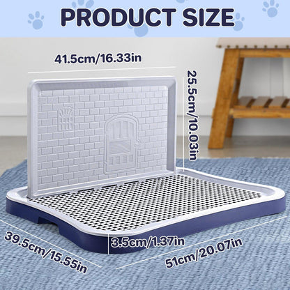 Pet Potty Training Pad Small And Medium-sized Dog Toilet Urinal Pee Tray - White