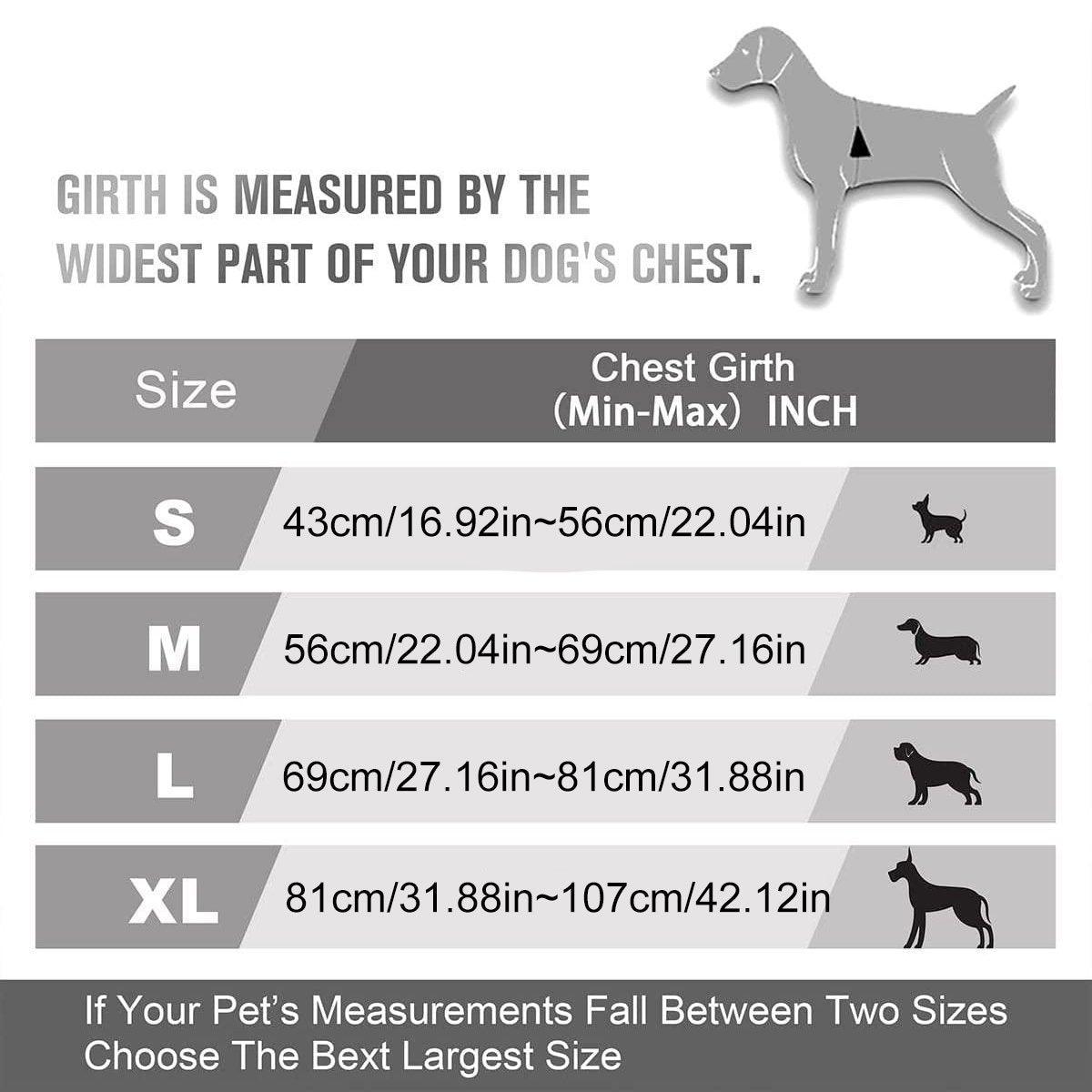 Adjustable No-Pull Dog Harness Vest S-XL Reflective Pet Training Outdoor Handle - Red-M