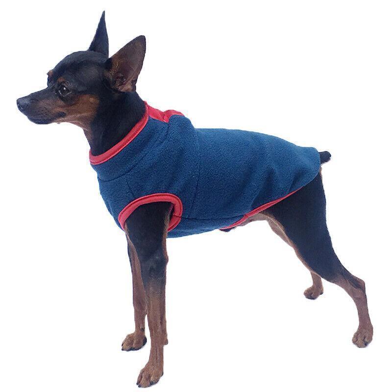 M Pet Dog Puppy Winter Warm Fleece Jumper Vest Coat Jacket Apparel Clothes Outdoor - Green