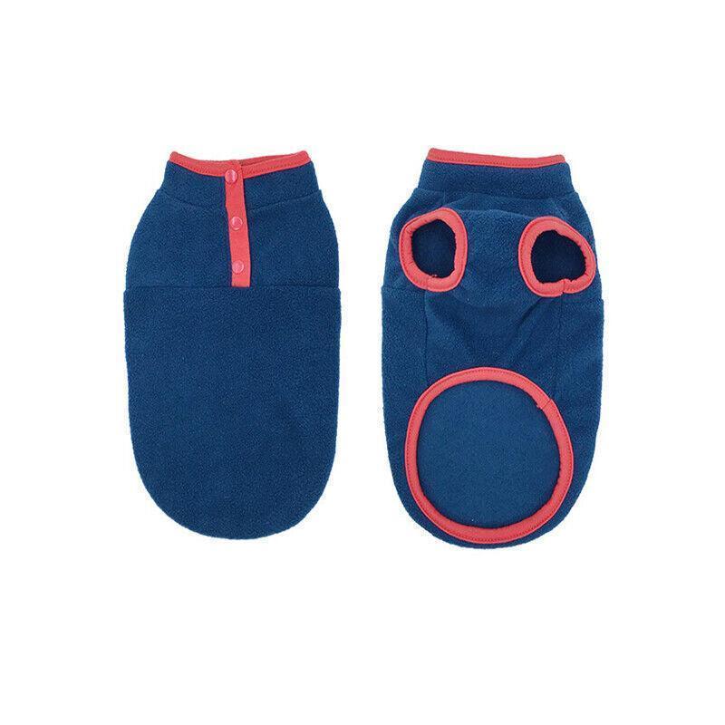 L Pet Dog Puppy Winter Warm Fleece Jumper Vest Coat Jacket Apparel Clothes Outdoor - Pink