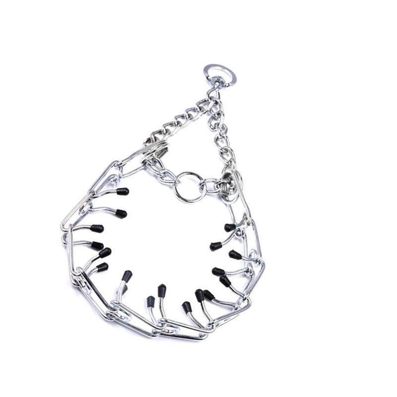 S-Xl Collar Choke Steel Metal Chain Dog Training Adjustable Necklace Sliver - XL-4.0