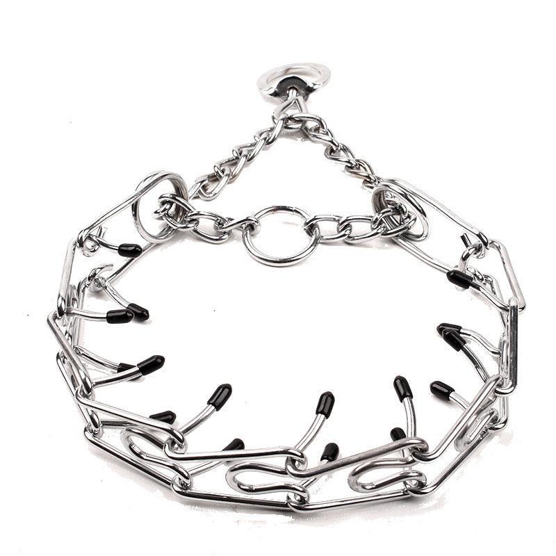 S-Xl Collar Choke Steel Metal Chain Dog Training Adjustable Necklace Sliver - XL-4.0