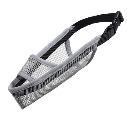Adjustable XS Size Pet Dog Mask Mouth Muzzle Anti Barking Bite Stop Chewing Mask - Black