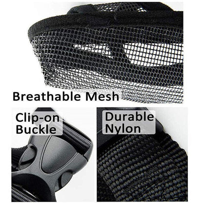 Adjustable XXS Size Pet Dog Mask Mouth Muzzle Anti Barking Bite Stop Chewing Mask - Grey