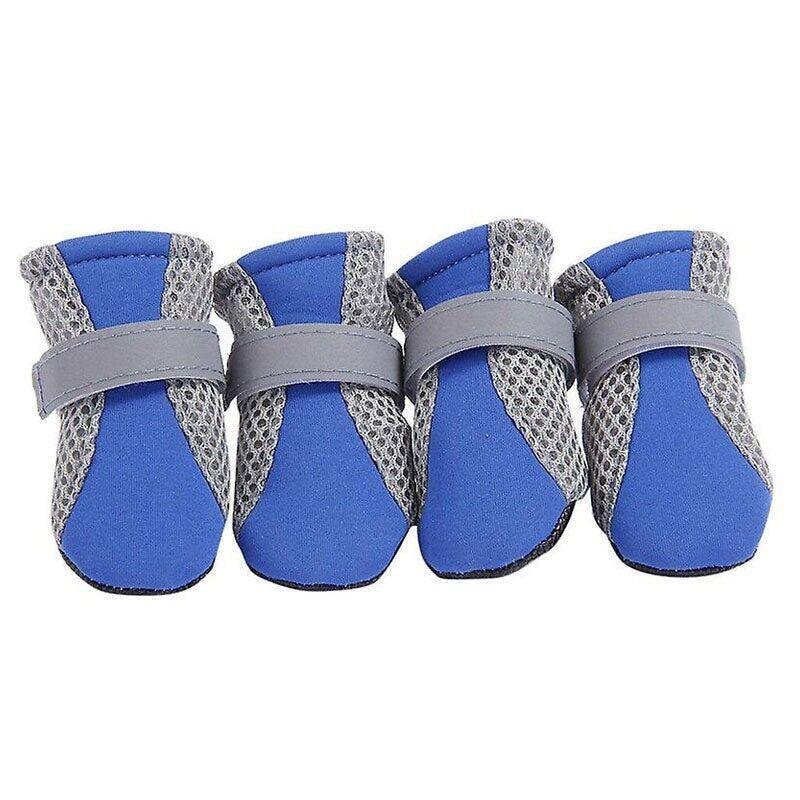 4PCS L Size Anti Slip Waterproof Protective Dog Shoes Rain Boots Pet Socks Booties - Green