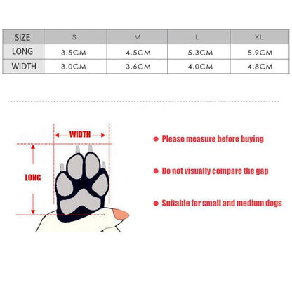4Pcs XL Size Anti Slip Waterproof Protective Dog Shoes Rain Boots Pet Socks Booties - Green