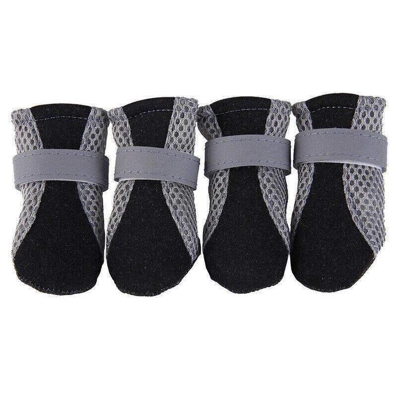 4Pcs XL Size Anti Slip Waterproof Protective Dog Shoes Rain Boots Pet Socks Booties - Green