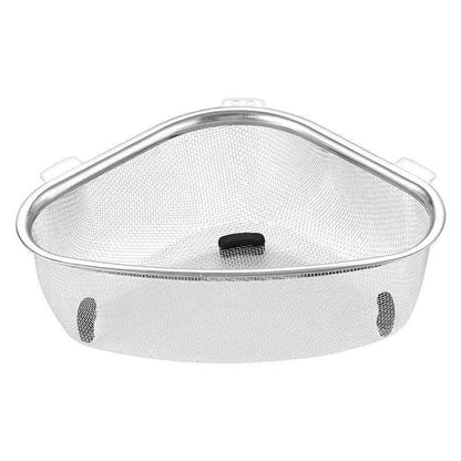 Triangle Sink Strainer Basket Household Kitchen Shelf Leftover Draining Rack