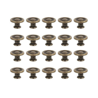 10/20/40Pcs Antique Brass Drawer Knobs Vintage Cabinet Handles Cupboard Pulls - 10PCS