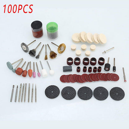 100/147pcs Electric Mill Set Accessories Grinding Cutting Drilling Tool Kit - 100Pcs(Without Grinder Pen)