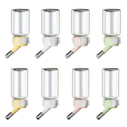 Pet Water Bottle for Hamster Guinea Pig Rabbit Vacuum Drinking Feeder Kettle - 80ml-White