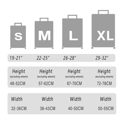 Thickened High Stretch Suitcase Dust-proof Luggage Protector Travel Case Cover - Blue-24inches