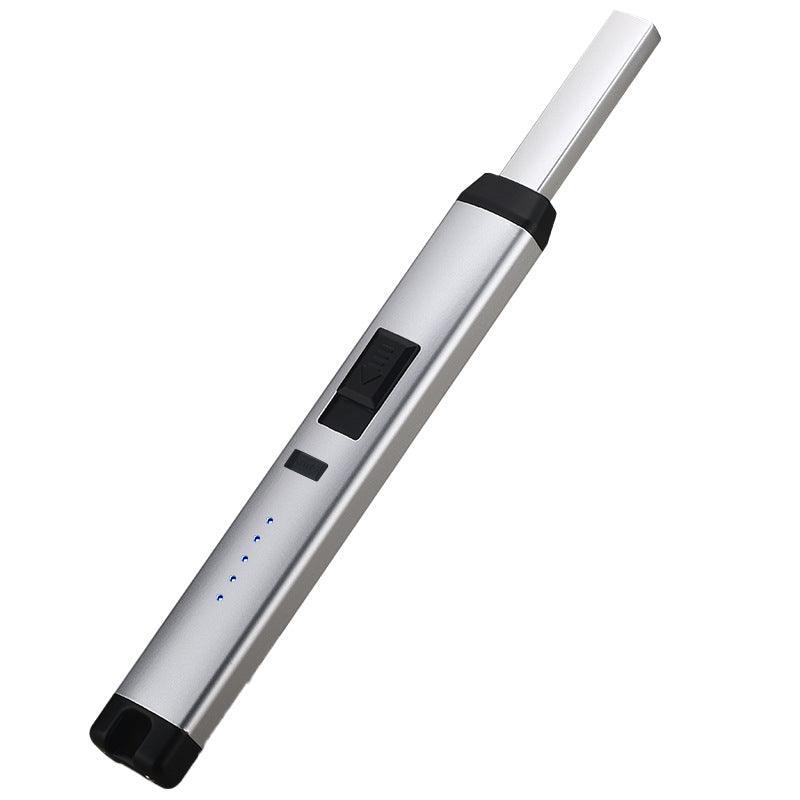 Electronic Usb Rechargeable Pulse Arc Candle Lighter Kitchen Camping Stove Bbq - A