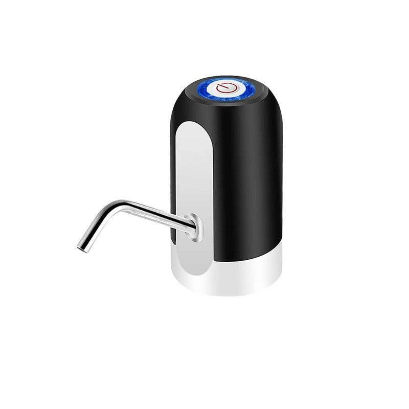 Electric Water Bottle Pump Dispenser Drinking Usb Button Black White Drinking - White