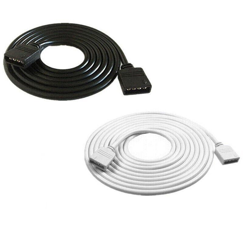 1-10M White LED RGB Light Strip Extension Cord Cable Lead Connector 4 Pin - 1M