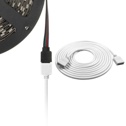 1-10M White LED RGB Light Strip Extension Cord Cable Lead Connector 4 Pin - 2M