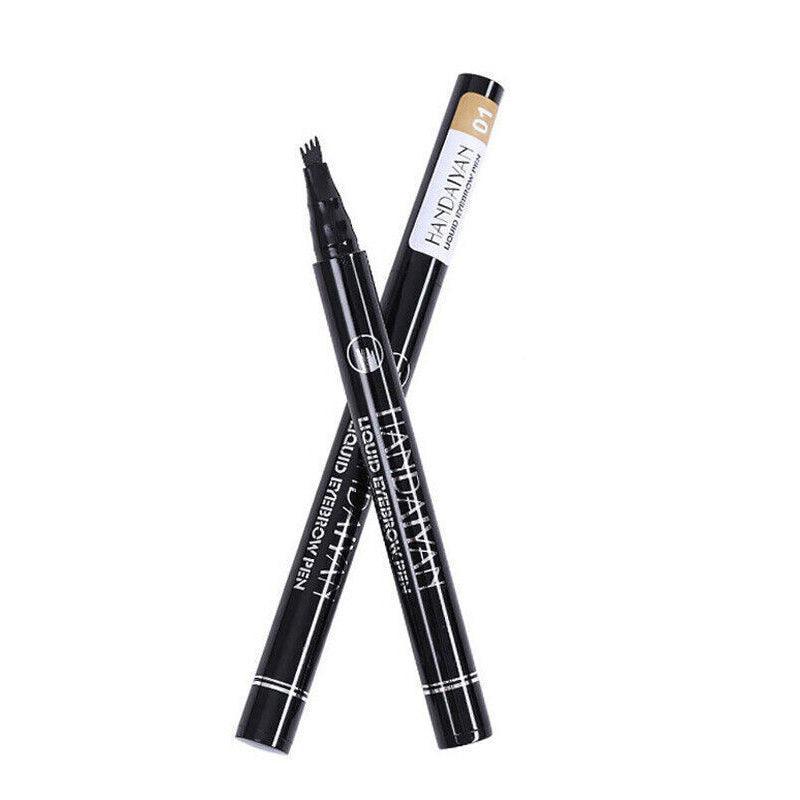 4 Tip Waterproof Microblading Eyebrow Pen for Natural Hair-Like Strokes - 2# Margarine