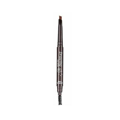 Waterproof Eyebrow Pencil Eye Brow Eyeliner Pen With Brush Makeup Cosmetic Tool - Dark Coffee