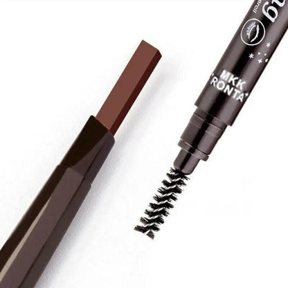 Waterproof Eyebrow Pencil Eye Brow Eyeliner Pen With Brush Makeup Cosmetic Tool - Light Coffee