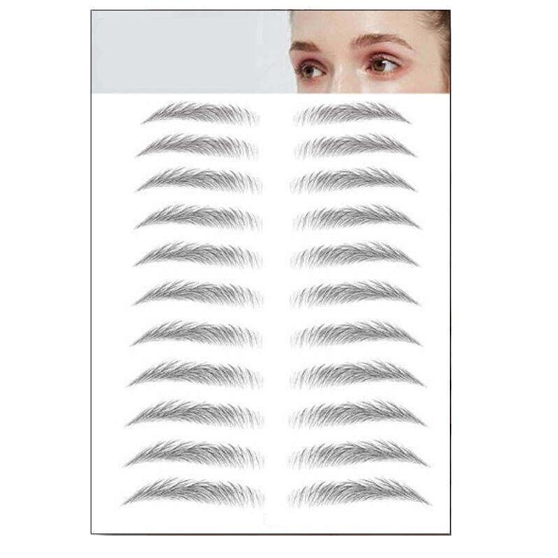 3D Waterproof Eyebrow Tattoo Sticker Hair-Like Natural Brows for Sparse Eyebrows - E10