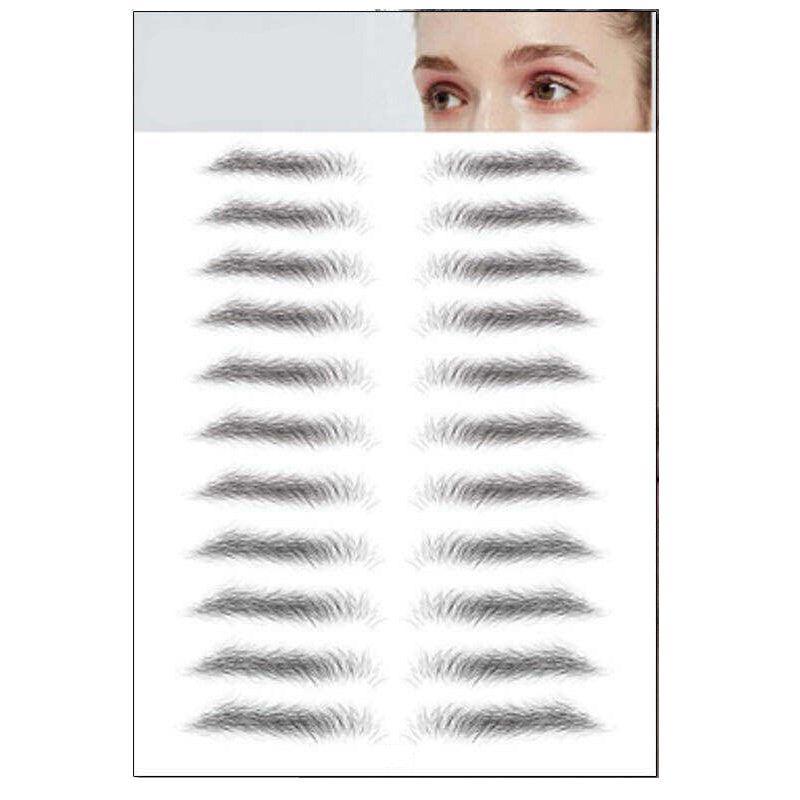 3D Waterproof Eyebrow Tattoo Sticker Hair-Like Natural Brows for Sparse Eyebrows - E12
