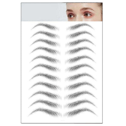 3D Waterproof Eyebrow Tattoo Sticker Hair-Like Natural Brows for Sparse Eyebrows - E12