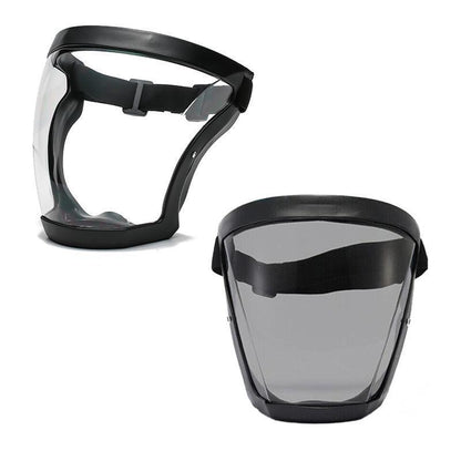 Super Protective Mask Anti-Fog Full Face Shield All-Inclusive For Men and Women - Black-2PC