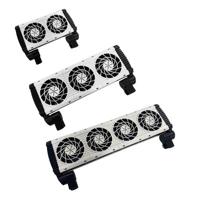 Mini Aquarium Cooling Fan for Fish Shrimp Tanks Quiet Temperature Control - Double head