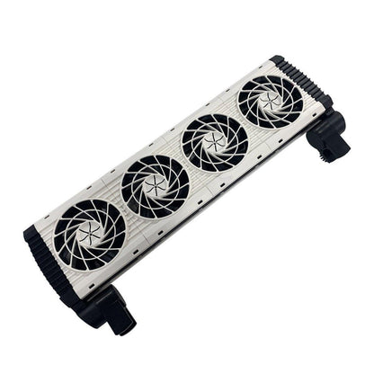 Mini Aquarium Cooling Fan for Fish Shrimp Tanks Quiet Temperature Control - Double head