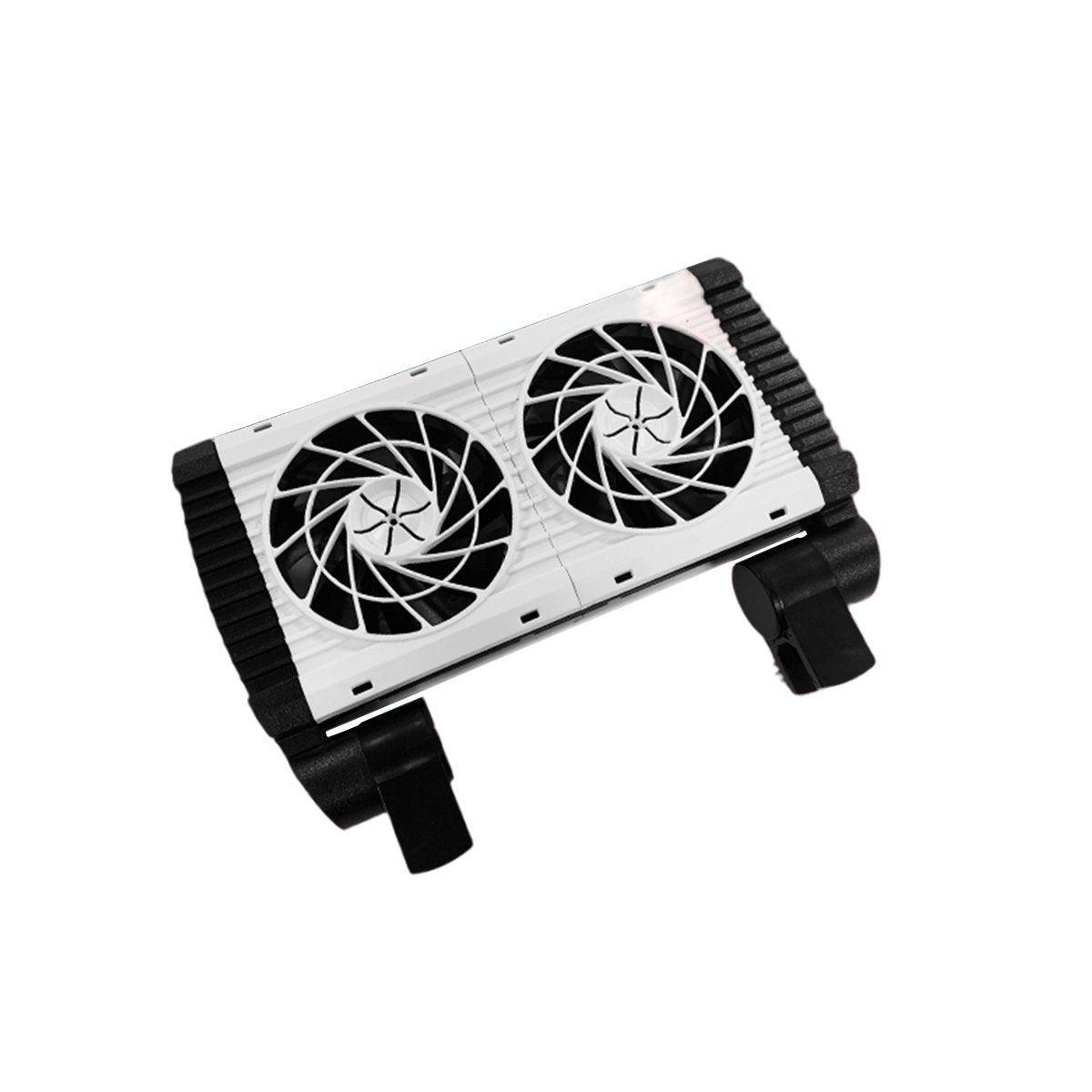 Mini Aquarium Cooling Fan for Fish Shrimp Tanks Quiet Temperature Control - Three head