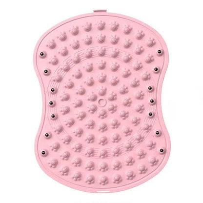 Soft Silicone Foot Massage Mat for Daily Comfort and Pressure Relief - Pink