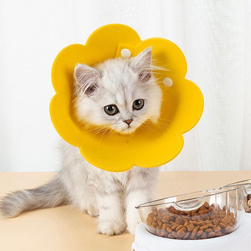 Pet Dog Cat Adjustable Soft Healing Elizabethan Collar Cone Medical Protective - Pink