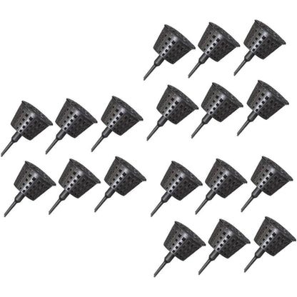 100x Plastic Fertilizer Baskets with Lid Balcony Gardening Tools Bonsai Supplies