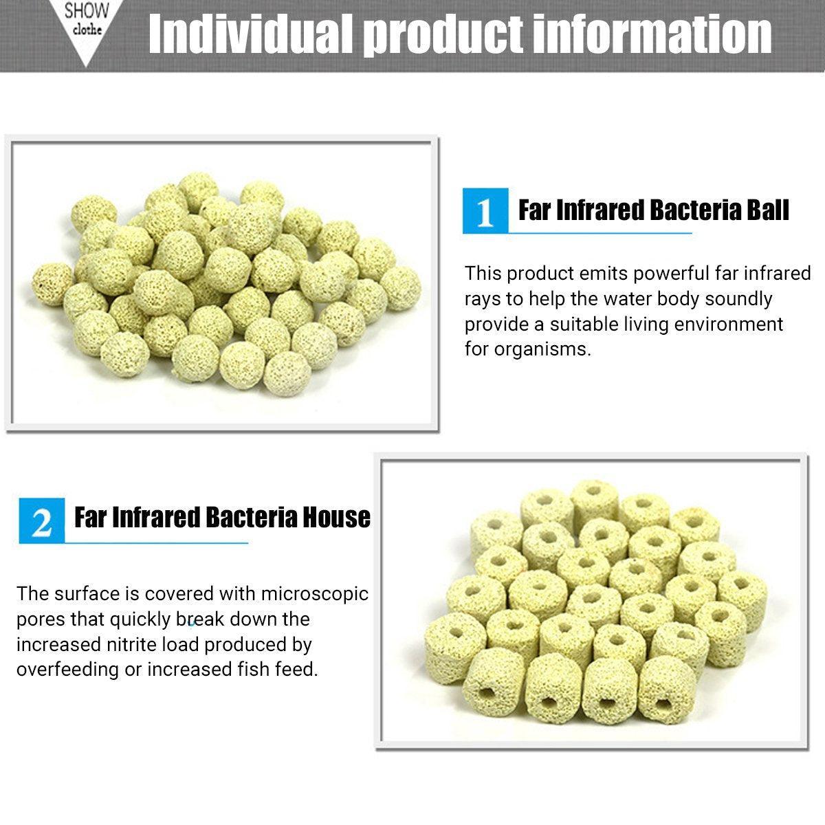 500g Fish Tank Water Filter Media Aquarium Filtration Material Sponge Pad - Maifan Stone