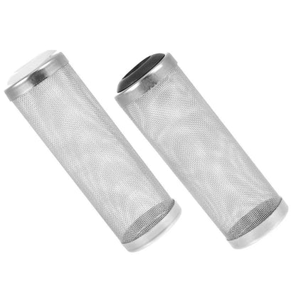 4x Stainless Steel Shrimp Filter Guard Aquarium Intake Protector Fish Safe Mesh - Black-4PCS (16mm)